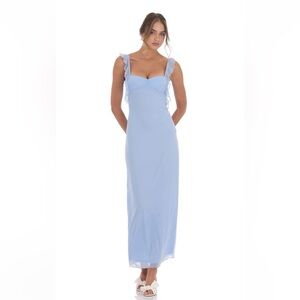 Lucy in the Sky Maxi Dress in Light Blue